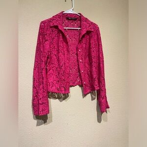 Zara floral lace top